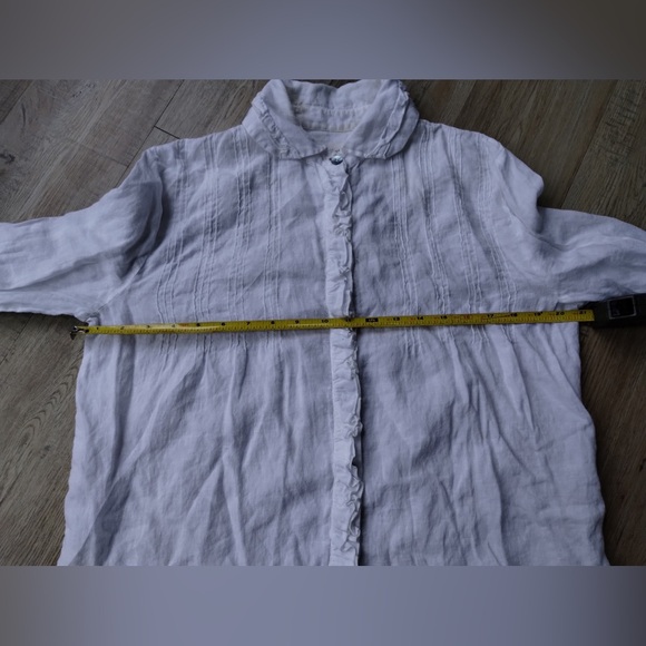 ArkiTaip Joanna Linen Blouse – Artisan White – Size S - Picture 12 of 13